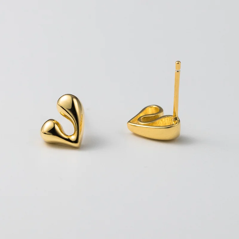 Különleges szív ezüst fülbevaló - Eyla Jewelry