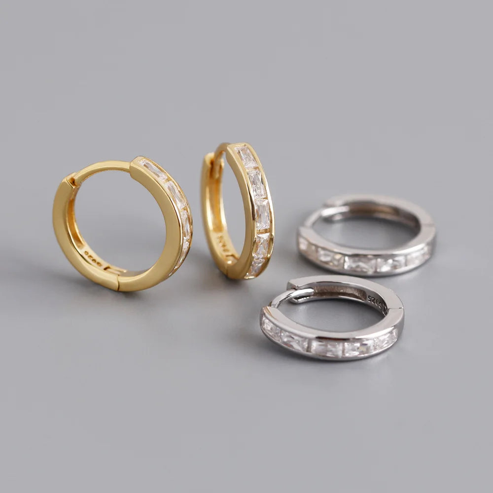 Fehérlő ragyogás ezüst fülbevaló - Eyla Jewelry