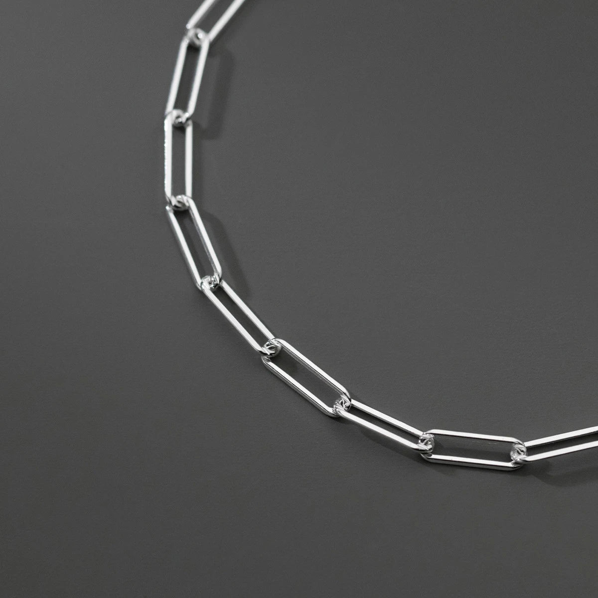 Lánc hatású ezüst karkötő