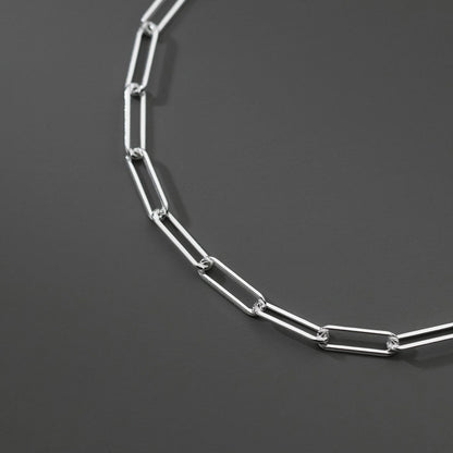 Lánc hatású ezüst karkötő