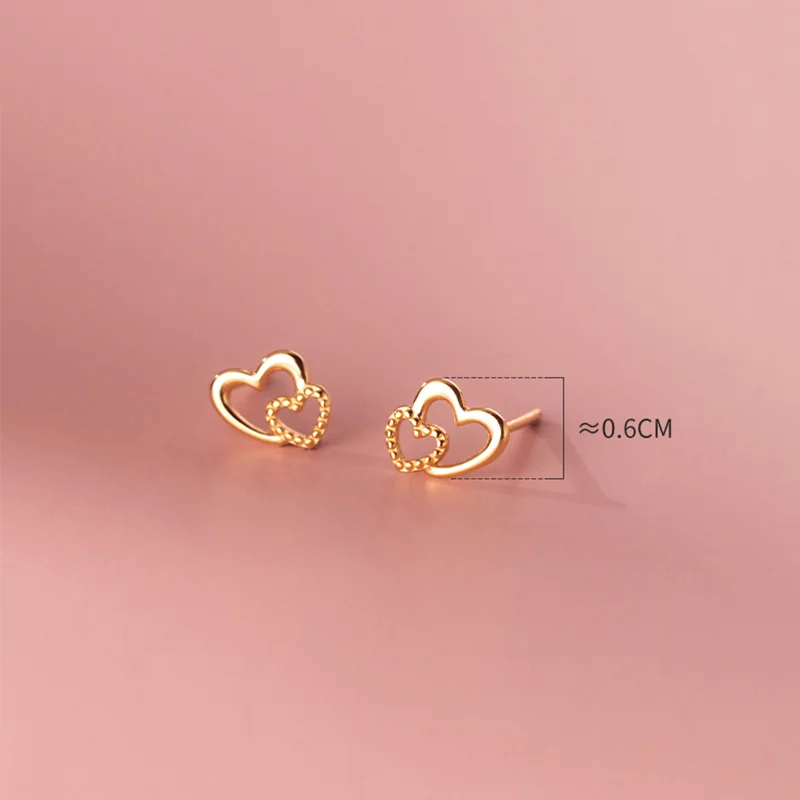 Duplaszív ezüst fülbevaló - Eyla Jewelry