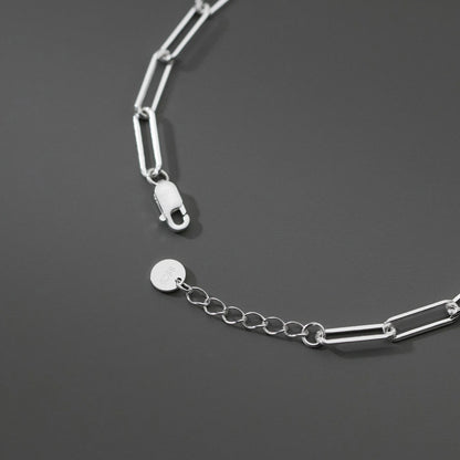 Lánc hatású ezüst karkötő