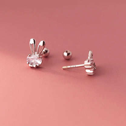 Nyuszis ezüst fülbevaló