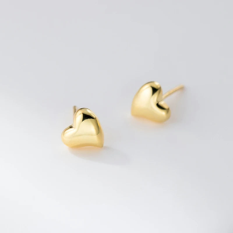 Kicsi szív ezüst fülbevaló - Eyla Jewelry