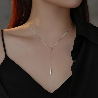 Csepp formájú ezüst nyaklánc