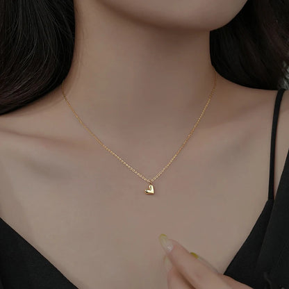 Minimalista szív ezüst nyaklánc - Eyla Jewelry