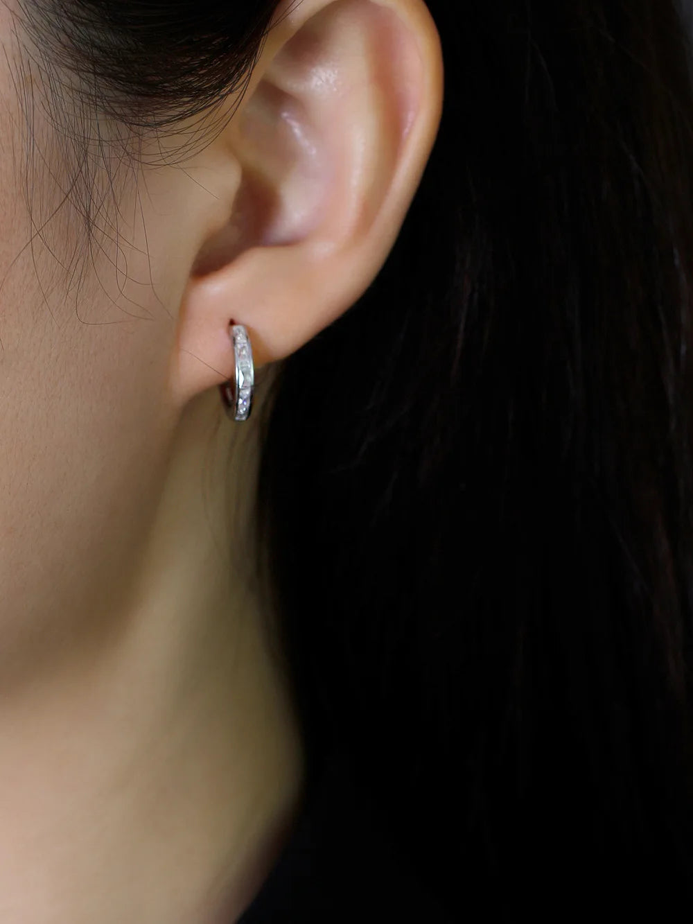 Fehérlő ragyogás ezüst fülbevaló