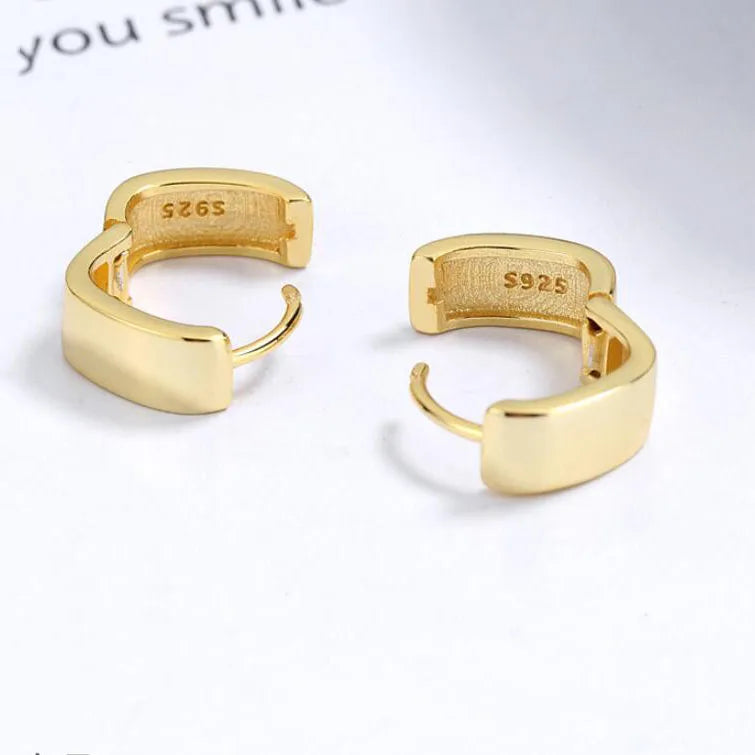 Négyzet ezüst fülbevaló - Eyla Jewelry