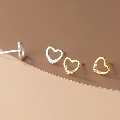 Letisztult szeretet ezüst fülbevaló - Eyla Jewelry