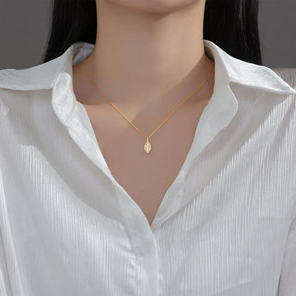 Madártoll aranyozott ezüst nyaklánc - Eyla Jewelry