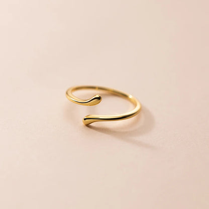 Letisztult hullámos ezüst gyűrű - Eyla Jewelry