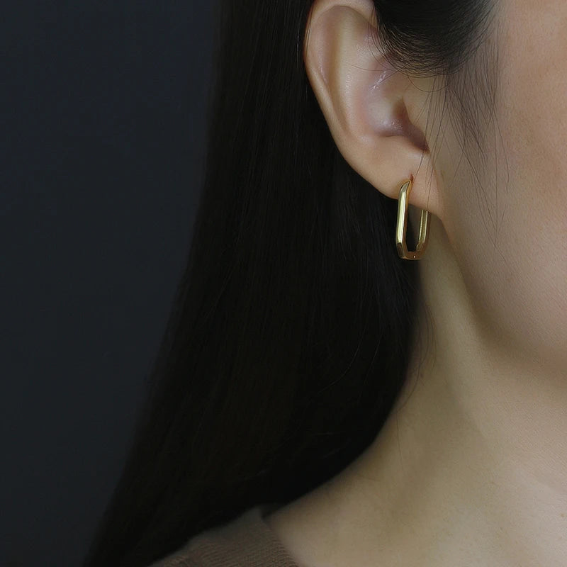 Különleges ovális ezüst fülbevaló - Eyla Jewelry