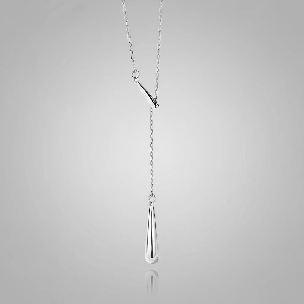 Csepp formájú ezüst nyaklánc