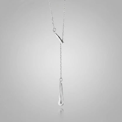 Csepp formájú ezüst nyaklánc